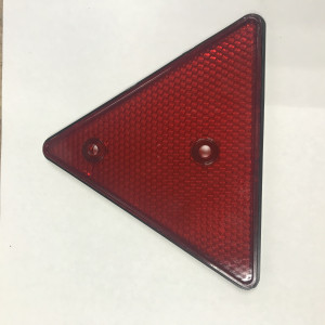 Катафот треугольный 15см красный